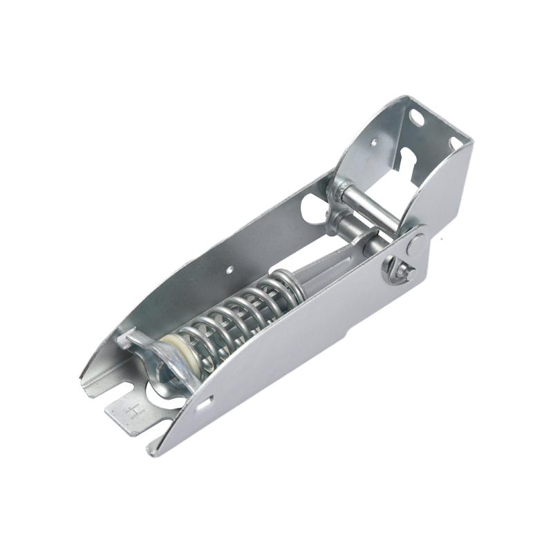 Metal bracket with spring assembly